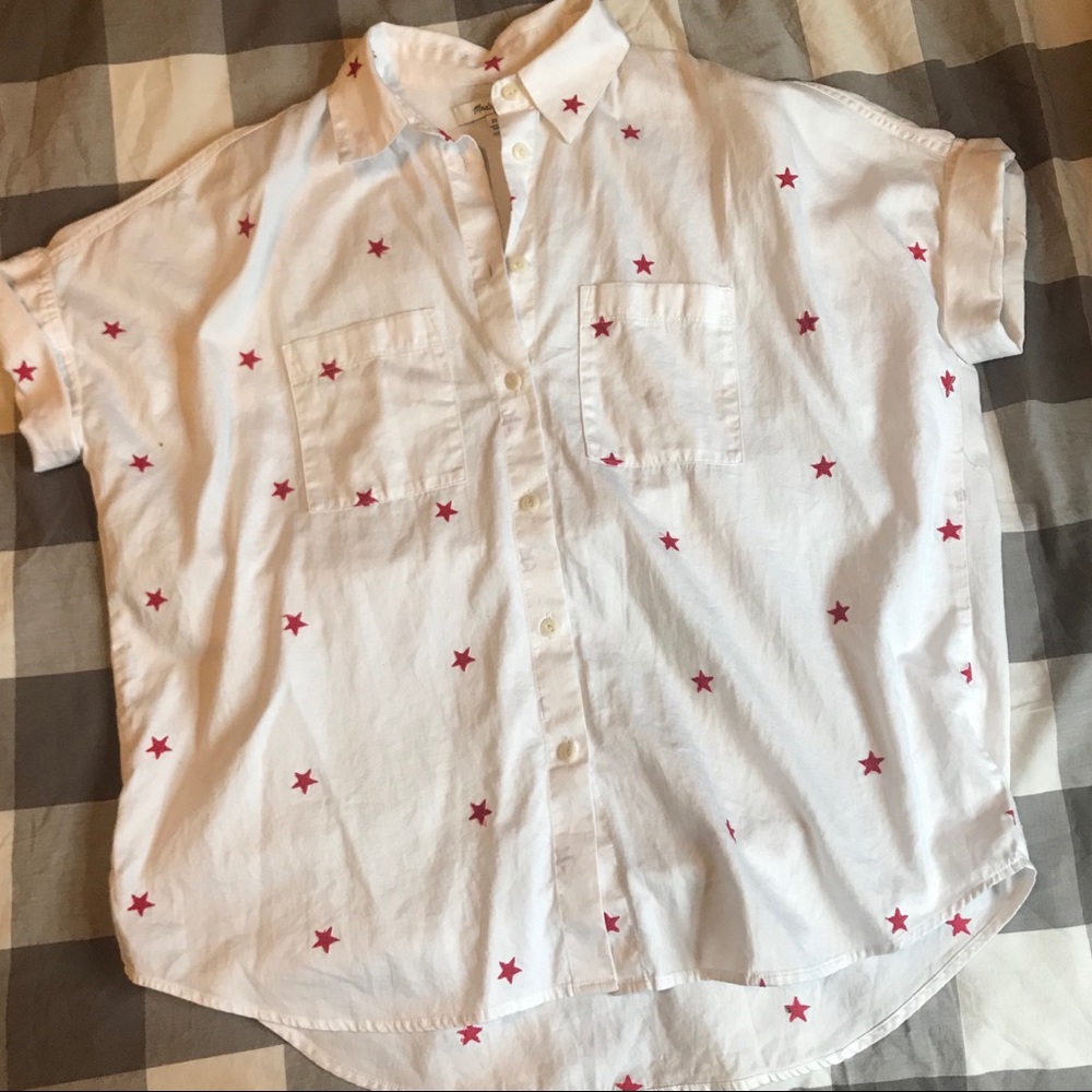 Madewell star print button-up